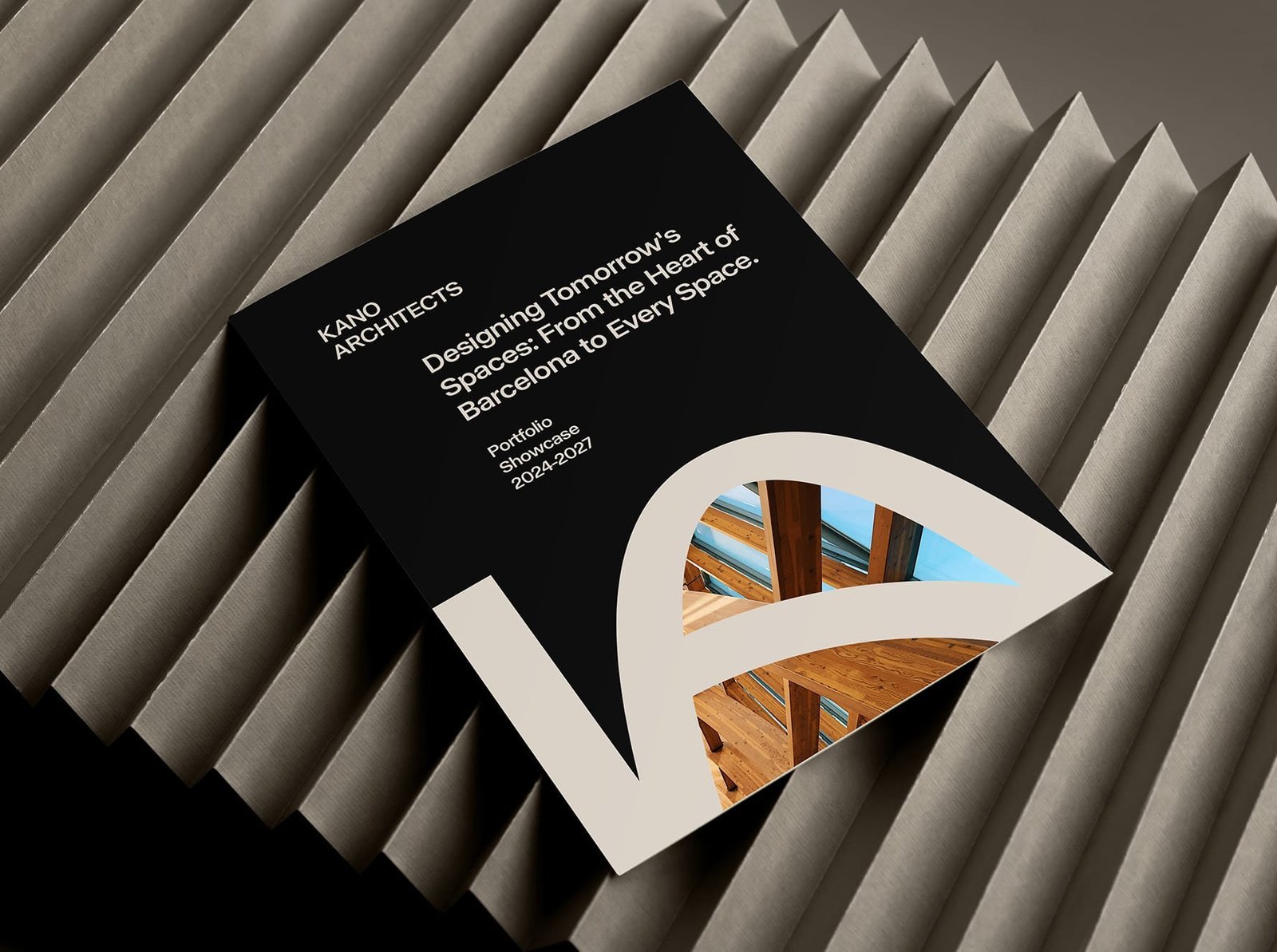 Print flyer with a minimalist layout and considered imagery