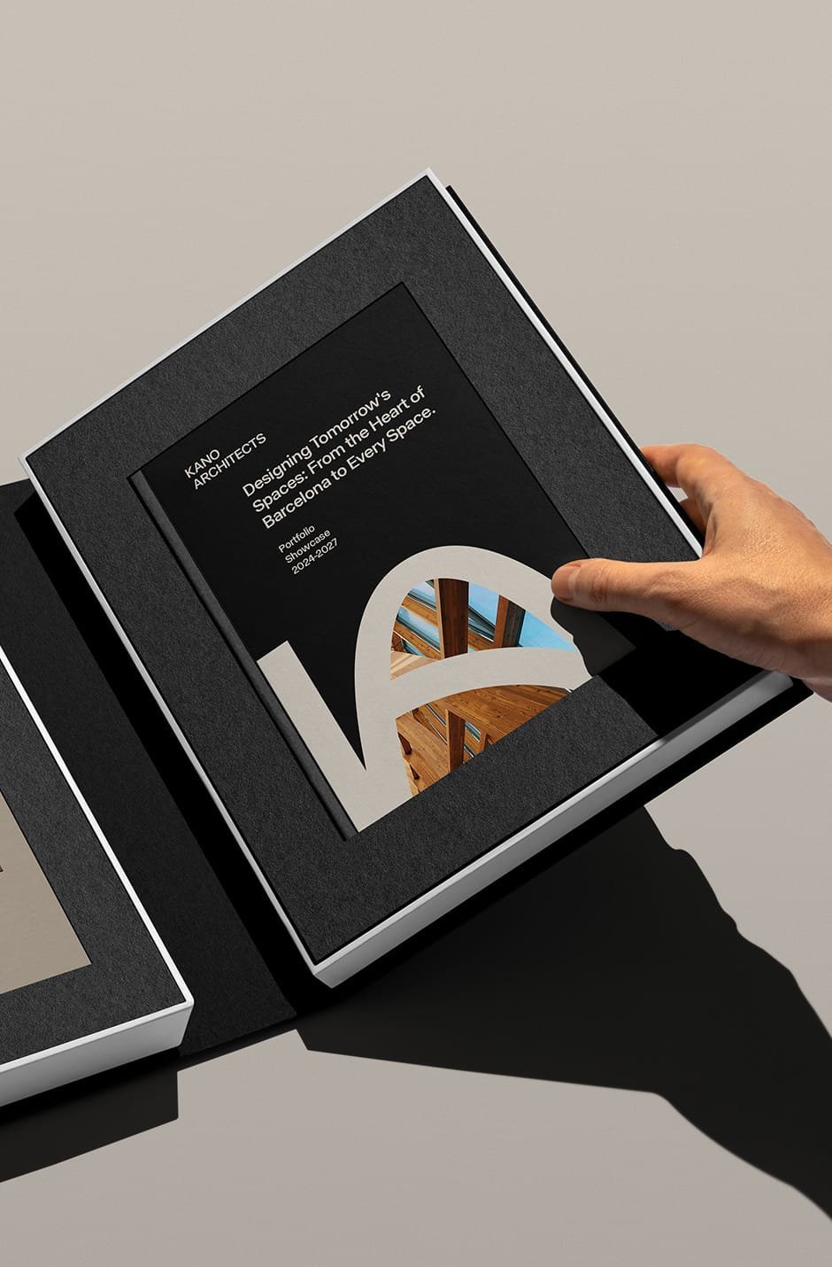 Business folders and brochures with a clean layout and premium print finishing