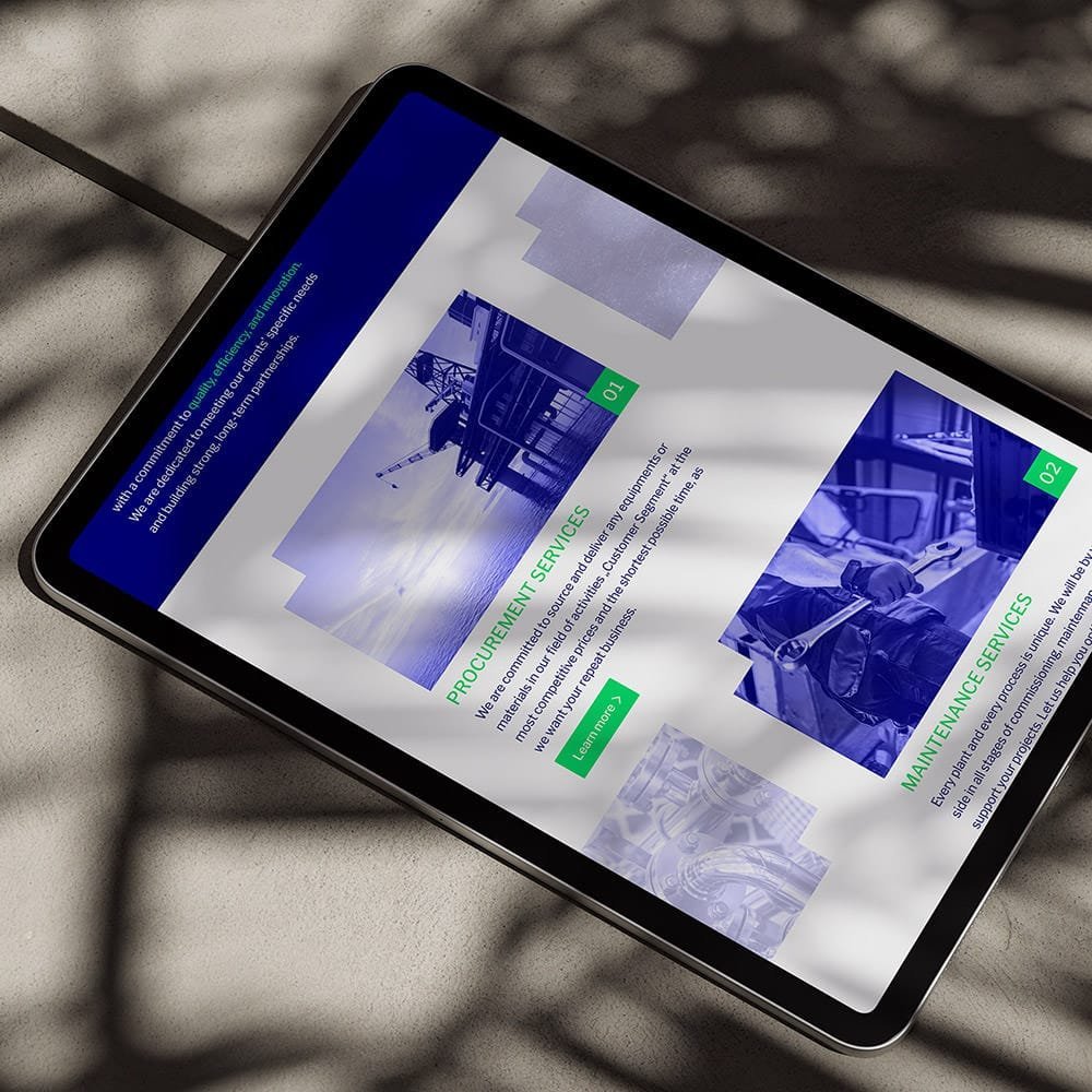 Modern business website